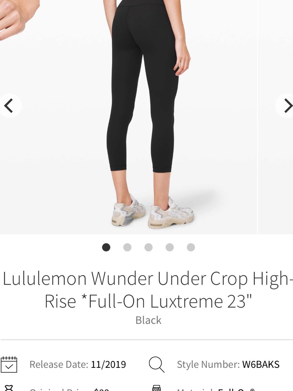 lululemon athletica Wunder Under High-Rise Crop Leggings - Black